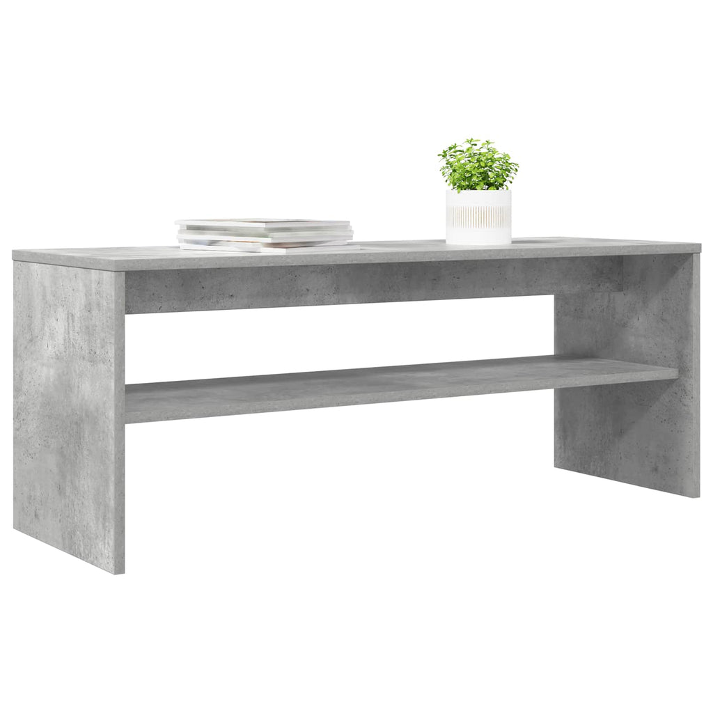 Mobile TV Grigio cemento 100 x 35 x 40 cm Legno multistrato