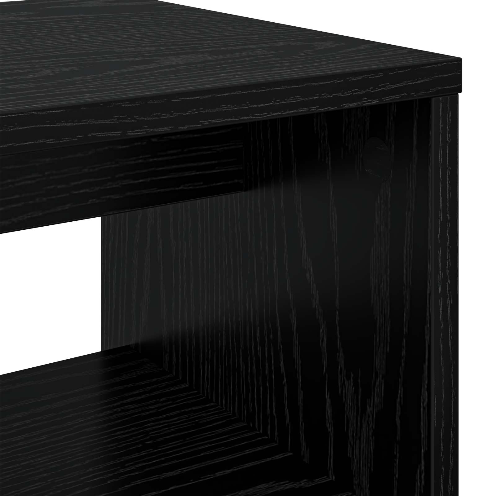 Mobile TV Rovere Nero 60 x 30 x 40 cm Legno multistrato