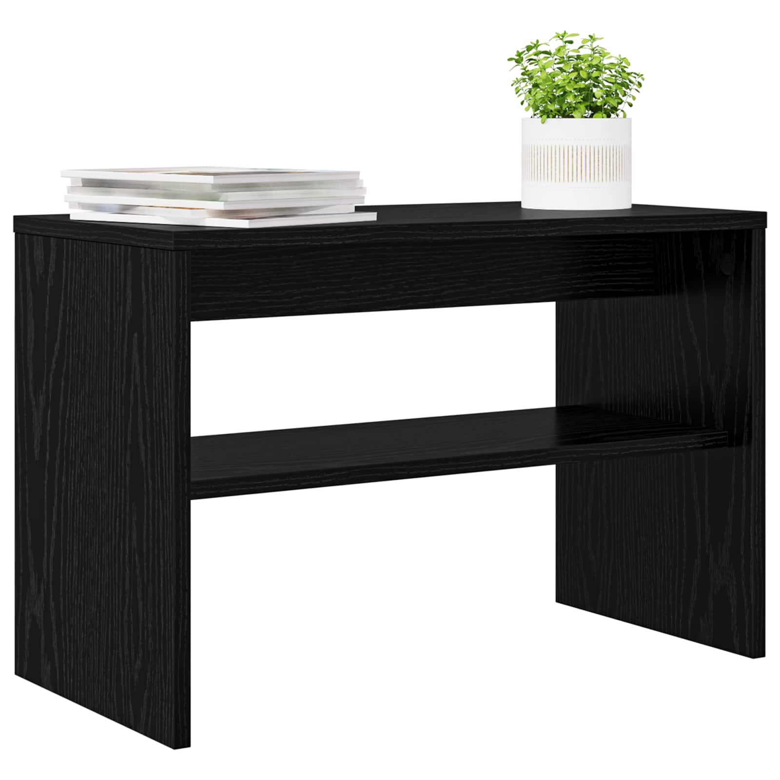 Mobile TV Rovere Nero 60 x 30 x 40 cm Legno multistrato