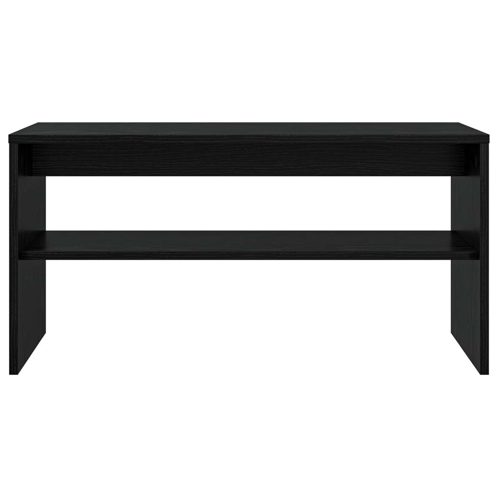 Mobile TV Rovere Nero 80 x 30 x 40 cm Legno multistrato