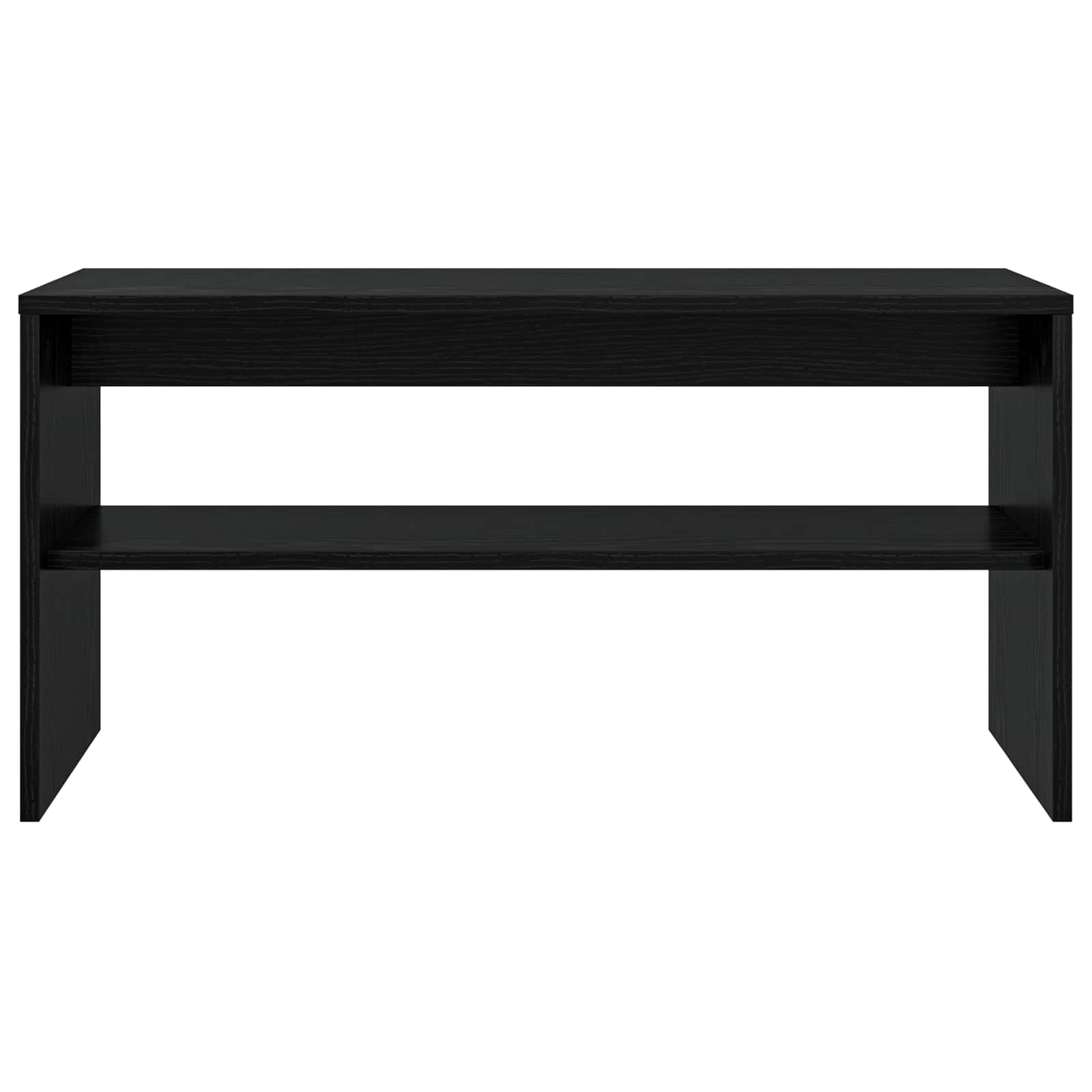 Mobile TV Rovere Nero 80 x 30 x 40 cm Legno multistrato