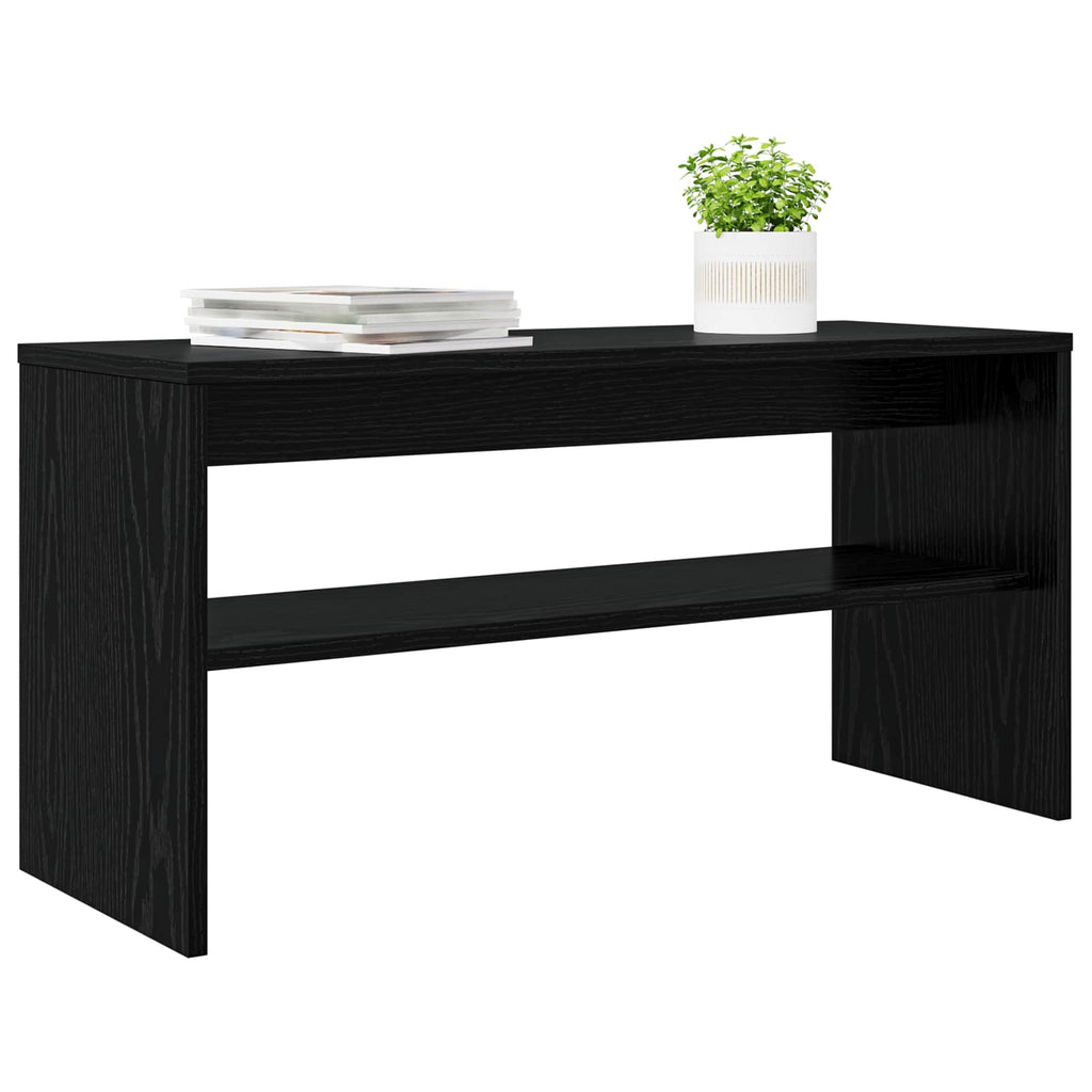 Mobile TV Rovere Nero 80 x 30 x 40 cm Legno multistrato