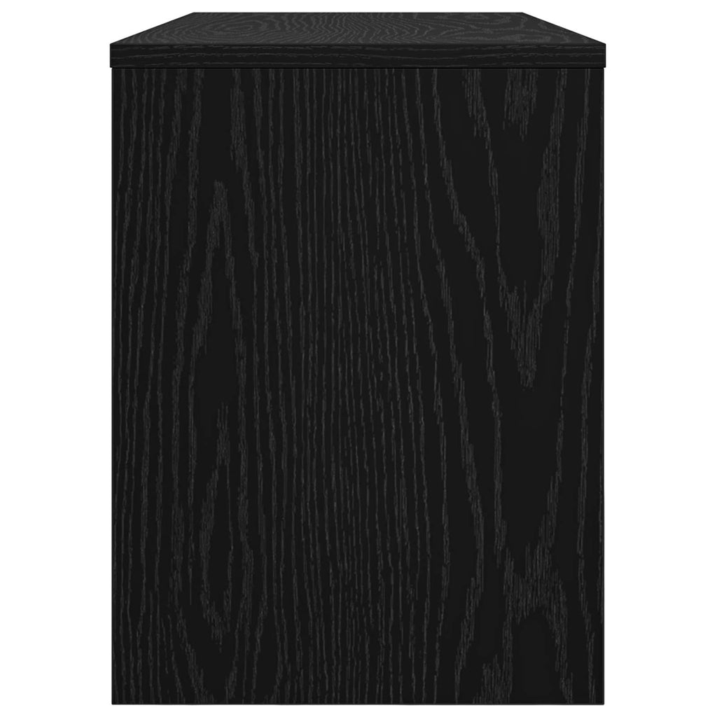 Mobile TV Rovere Nero 80 x 30 x 40 cm Legno multistrato