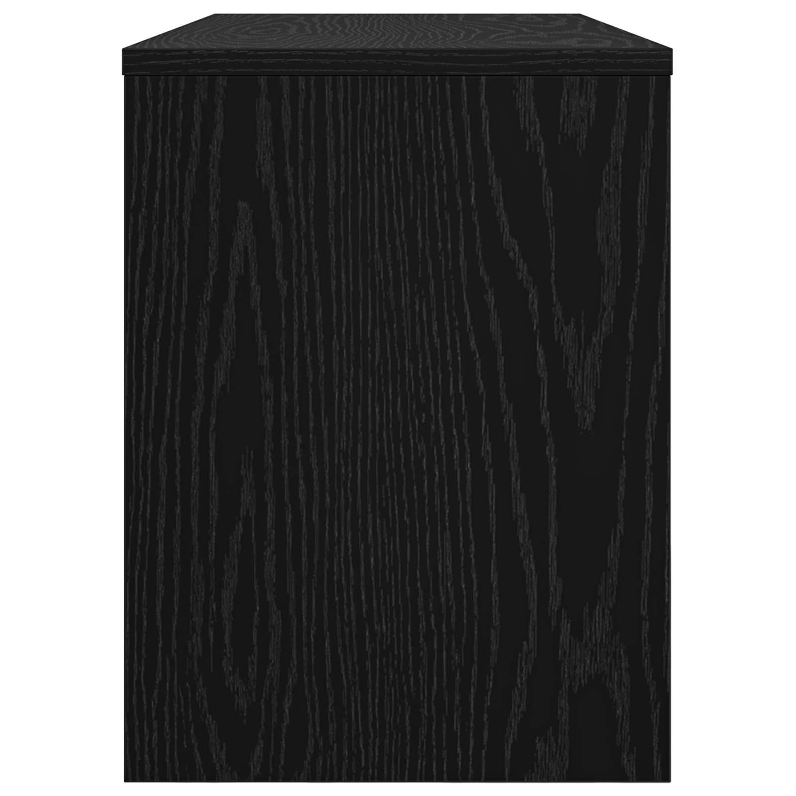 Mobile TV Rovere Nero 80 x 30 x 40 cm Legno multistrato