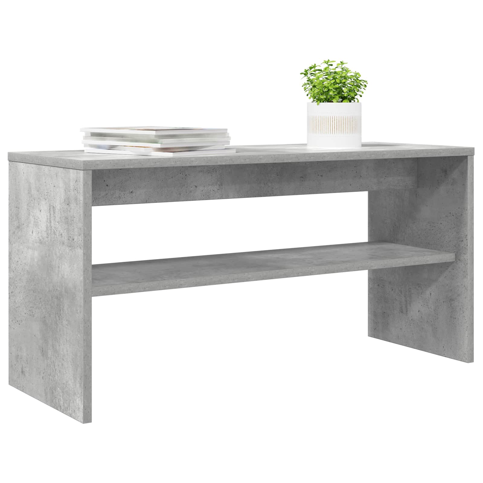 Mobile TV Grigio cemento 80 x 30 x 40 cm Legno multistrato
