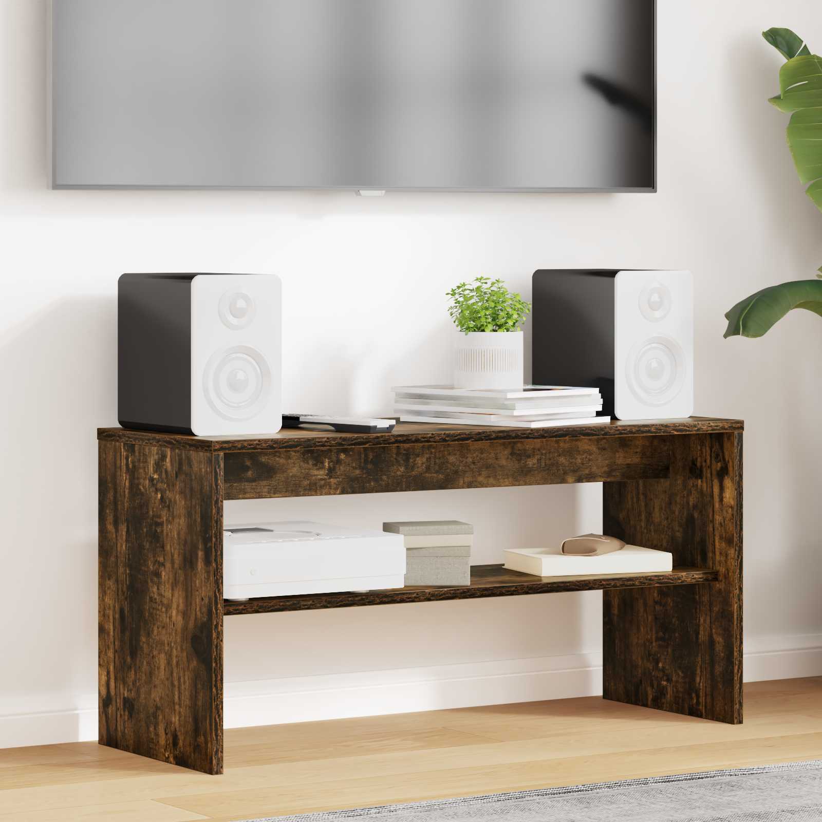 Mobile TV Rovere fumé 80 x 30 x 40 cm Legno multistrato
