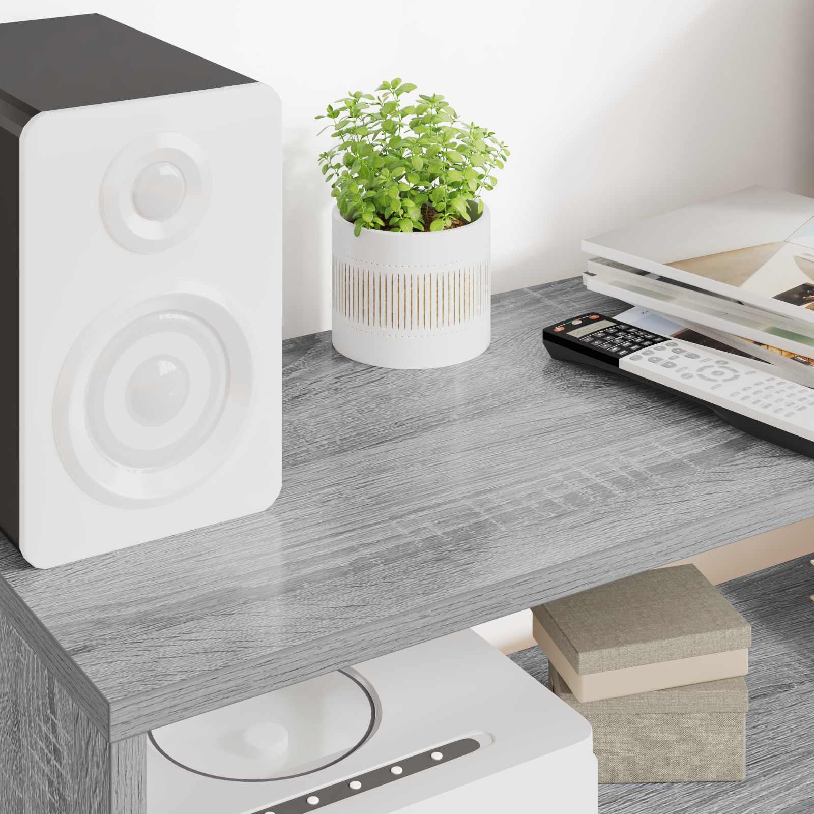 Mobile TV Grigio Sonoma 80 x 30 x 40 cm Legno multistrato