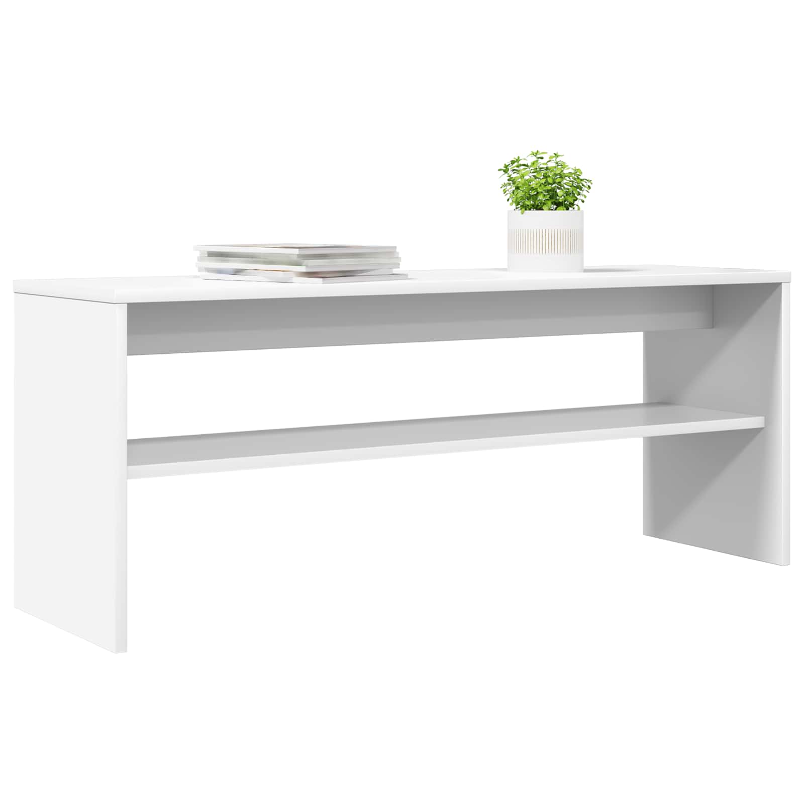Mobile TV Bianco 100 x 30 x 40 cm Legno multistrato