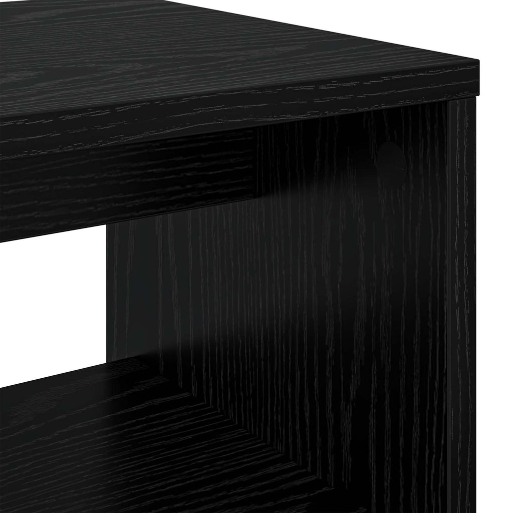 Mobile TV Rovere Nero 100 x 30 x 40 cm Legno multistrato