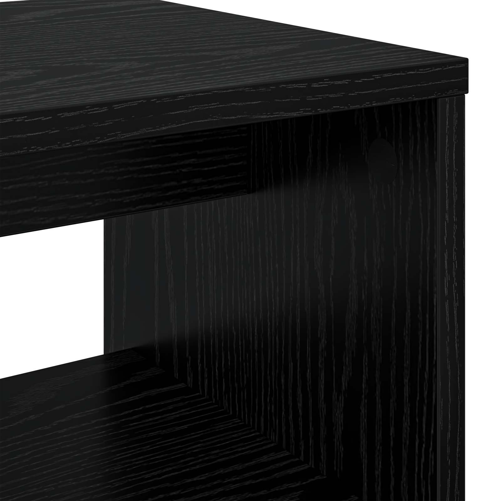 Mobile TV Rovere Nero 100 x 30 x 40 cm Legno multistrato