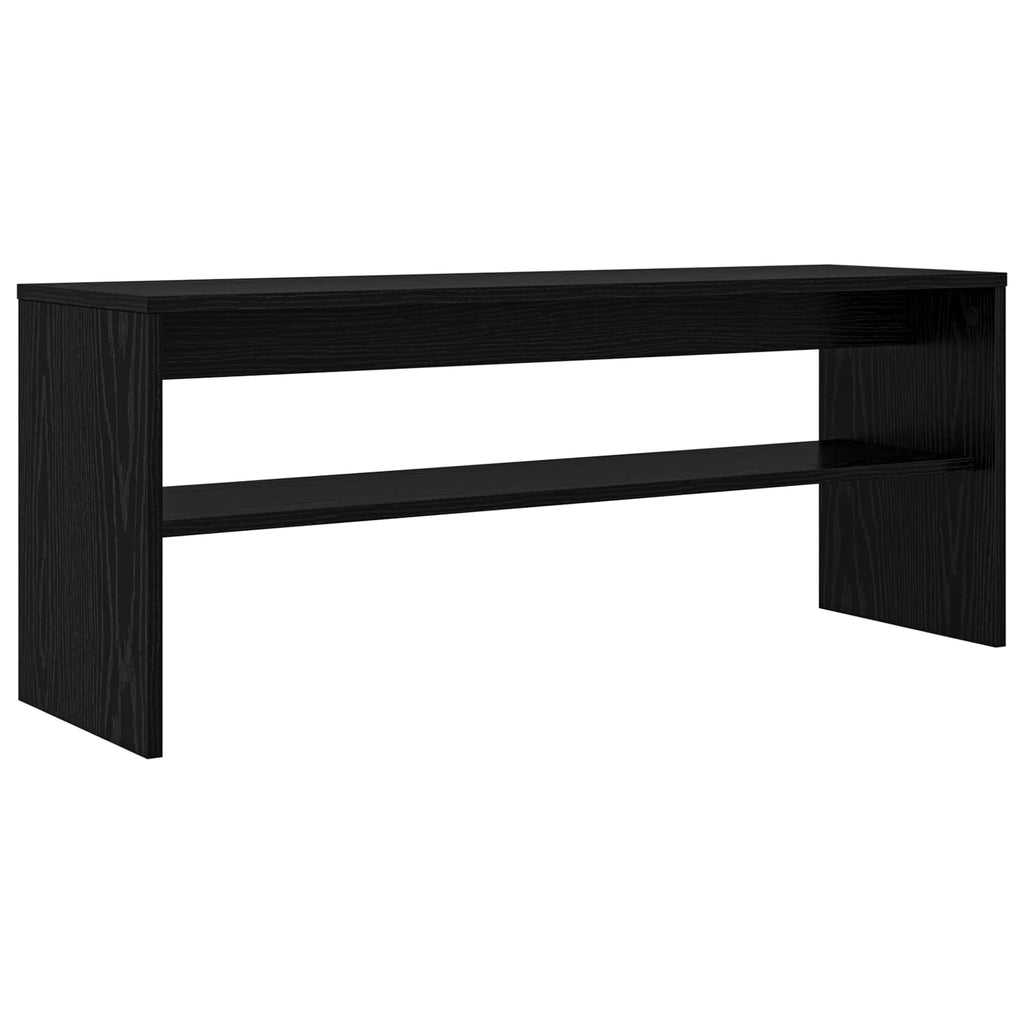 Mobile TV Rovere Nero 100 x 30 x 40 cm Legno multistrato