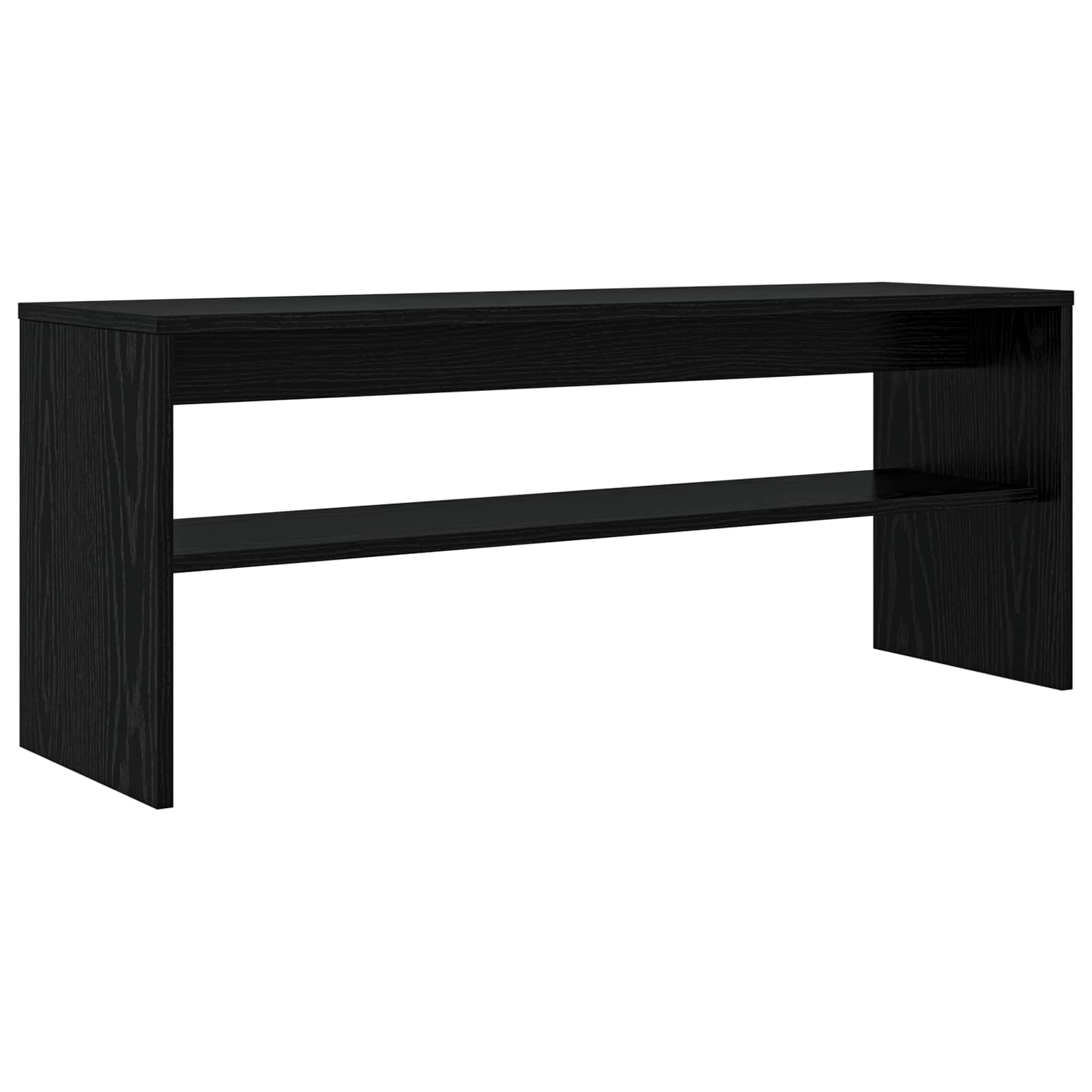 Mobile TV Rovere Nero 100 x 30 x 40 cm Legno multistrato