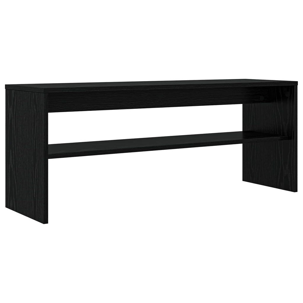 Mobile TV Rovere Nero 100 x 30 x 40 cm Legno multistrato