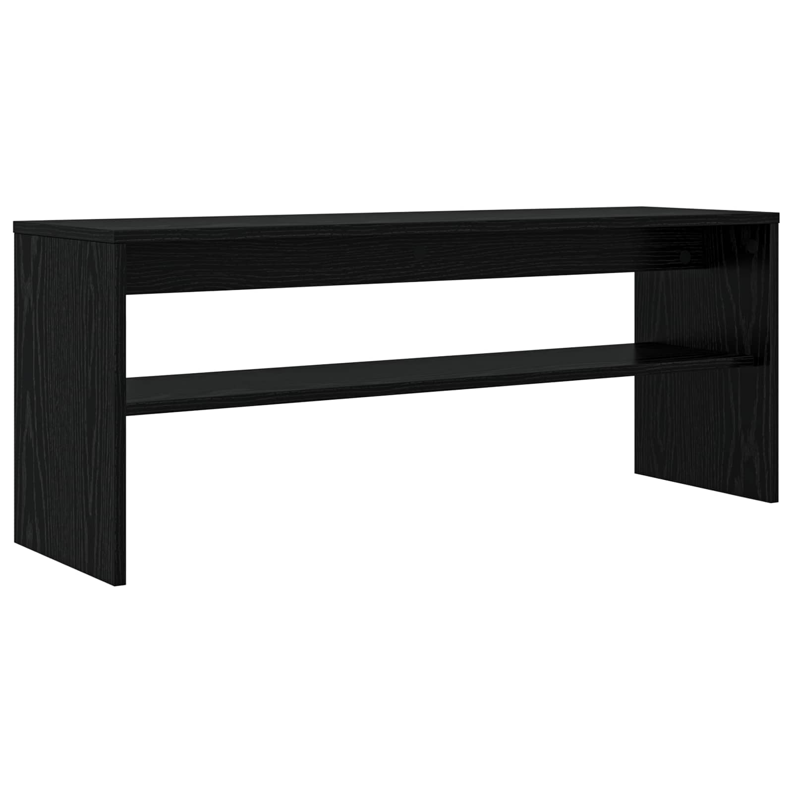 Mobile TV Rovere Nero 100 x 30 x 40 cm Legno multistrato