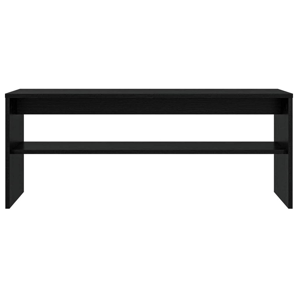 Mobile TV Rovere Nero 100 x 30 x 40 cm Legno multistrato