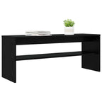 Mobile TV Rovere Nero 100 x 30 x 40 cm Legno multistrato