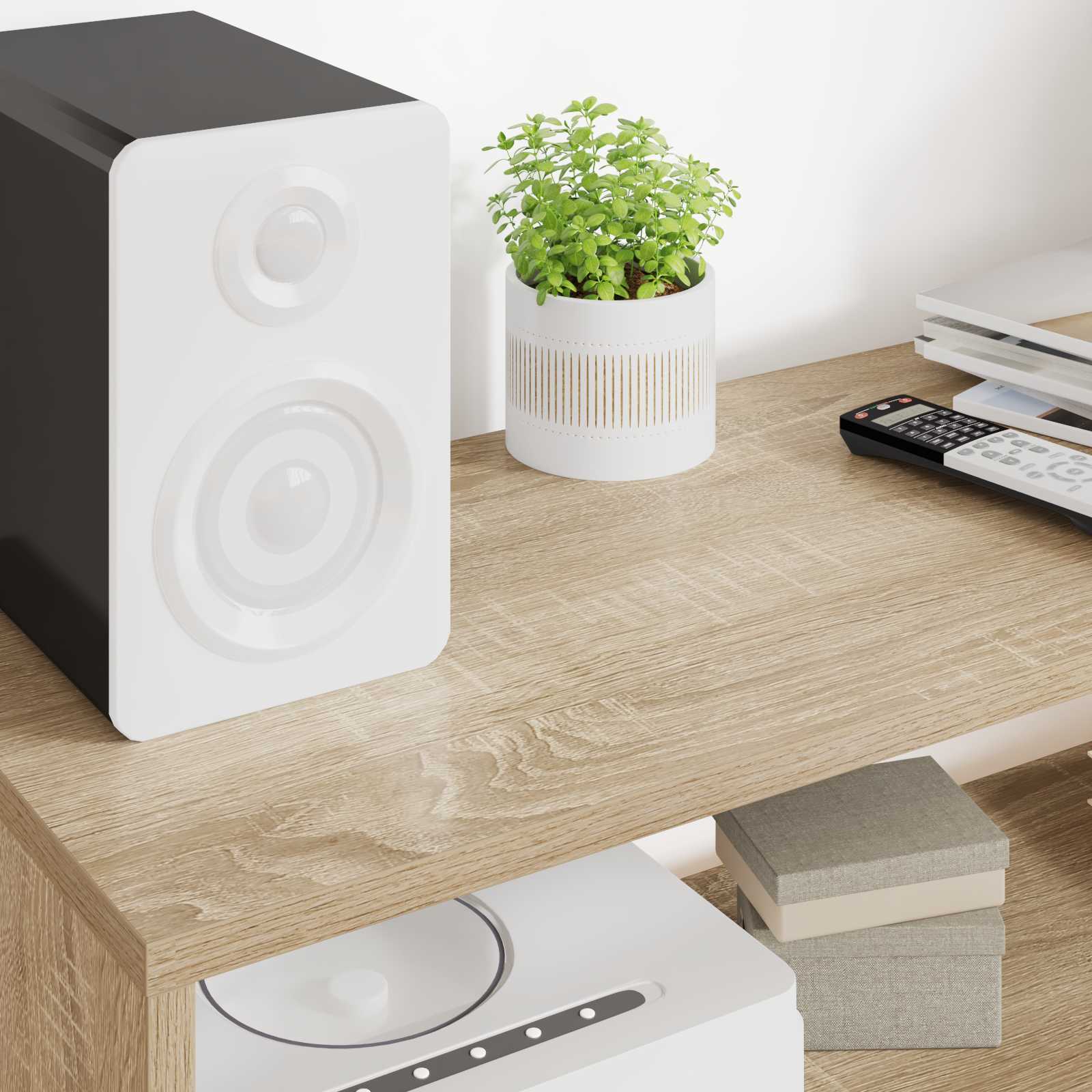 Mobile TV Rovere Sonoma 100 x 30 x 40 cm Legno multistrato