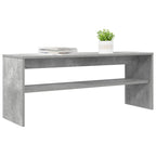 Mobile TV Grigio cemento 100 x 30 x 40 cm Legno multistrato
