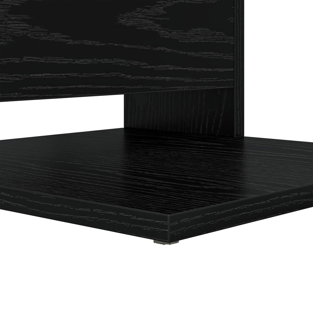 Tavolo laterale Rovere Nero 40 x 35 x 60,5 cm Legno multistrato