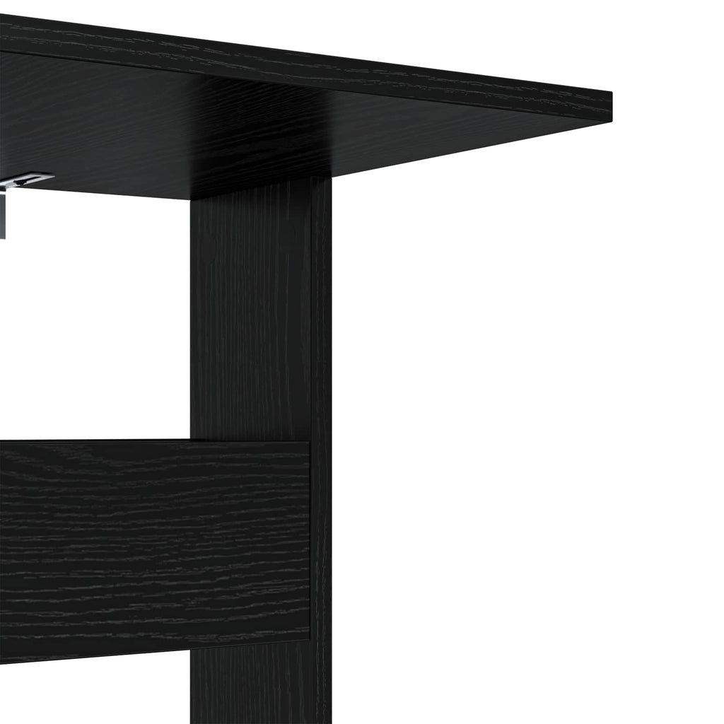 Tavolo laterale Rovere Nero 40 x 35 x 60,5 cm Legno multistrato