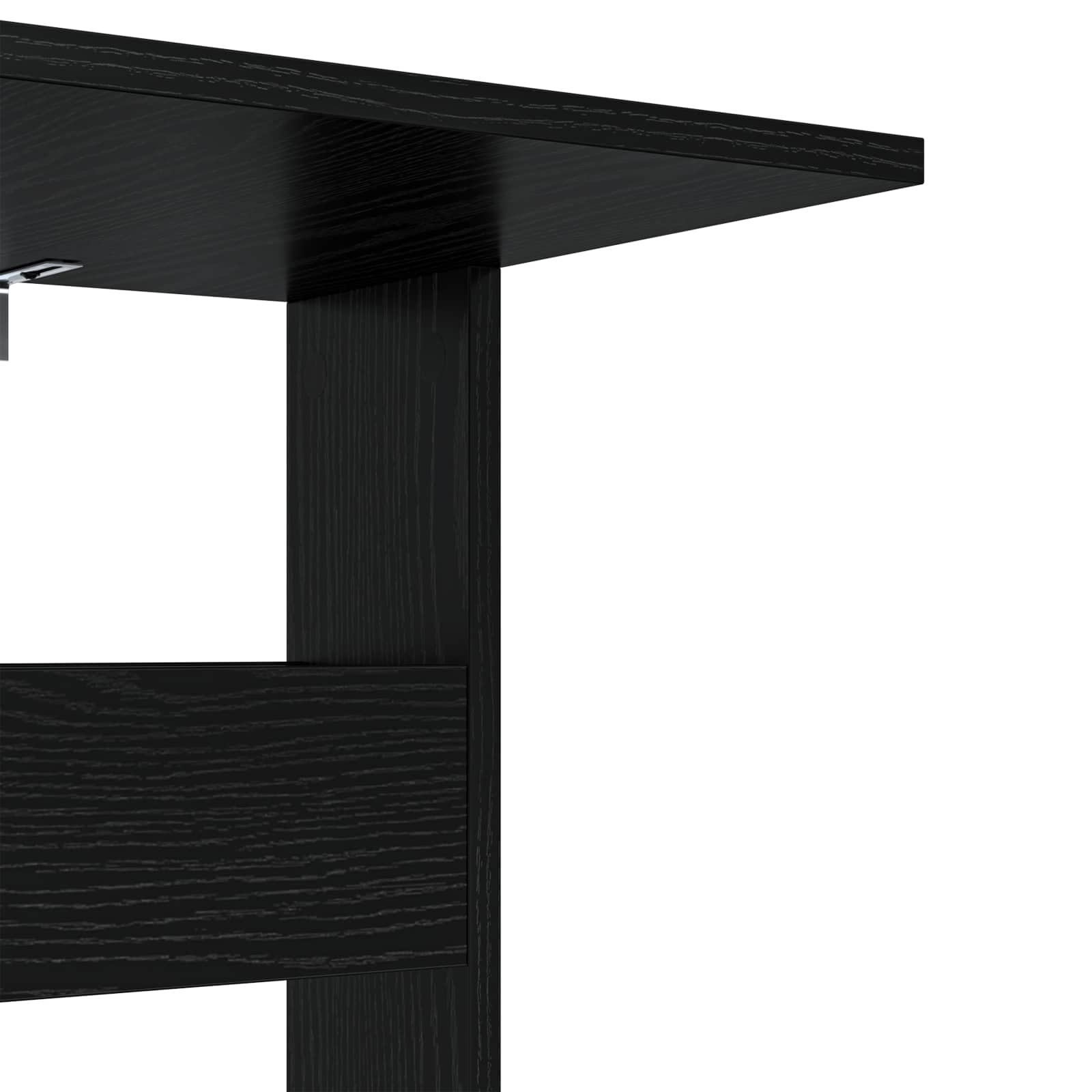 Tavolo laterale Rovere Nero 40 x 35 x 60,5 cm Legno multistrato