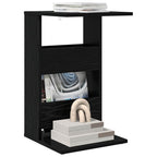 Tavolo laterale Rovere Nero 40 x 35 x 60,5 cm Legno multistrato