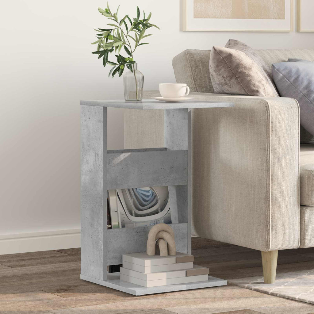 Tavolo laterale Grigio cemento 40 x 35 x 60,5 cm