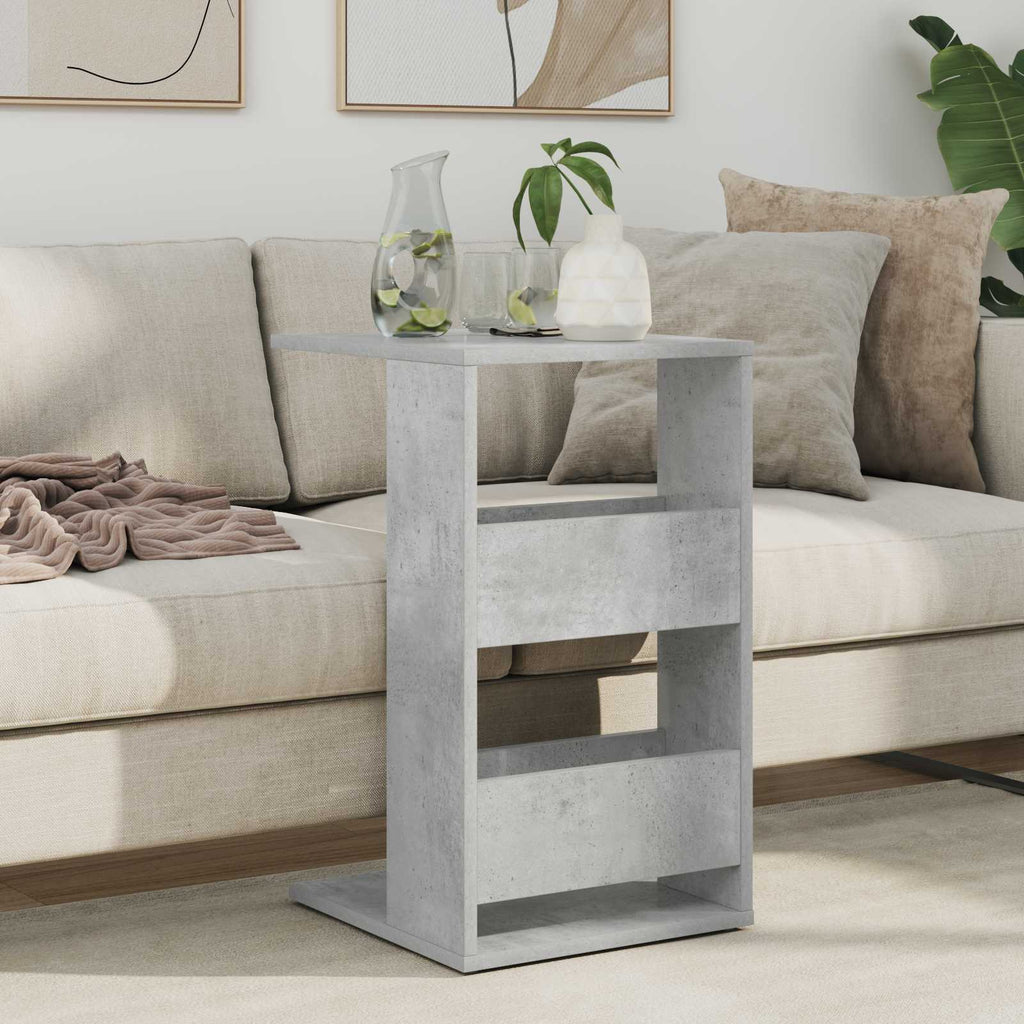 Tavolo laterale Grigio cemento 40 x 35 x 60,5 cm