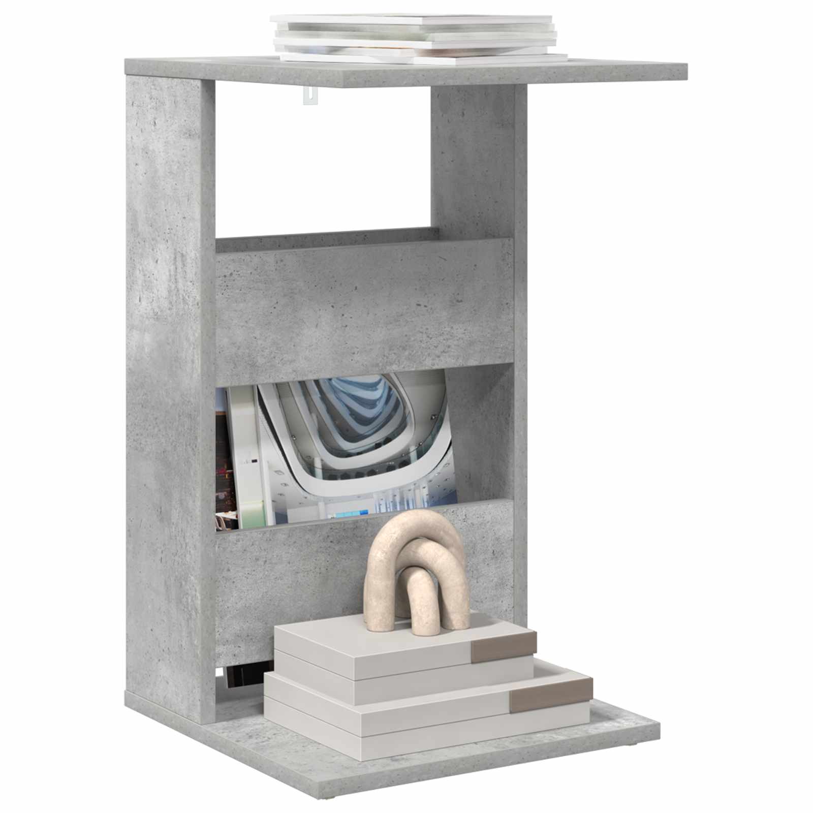 Tavolo laterale Grigio cemento 40 x 35 x 60,5 cm