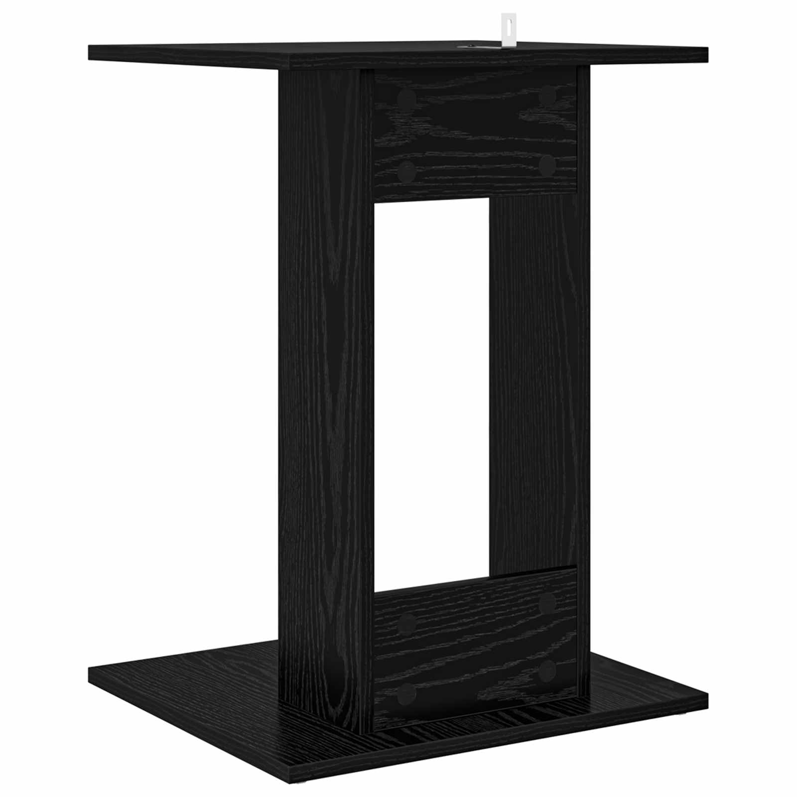 Tavolo laterale Rovere Nero 45 x 40 x 62,5 cm Legno multistrato
