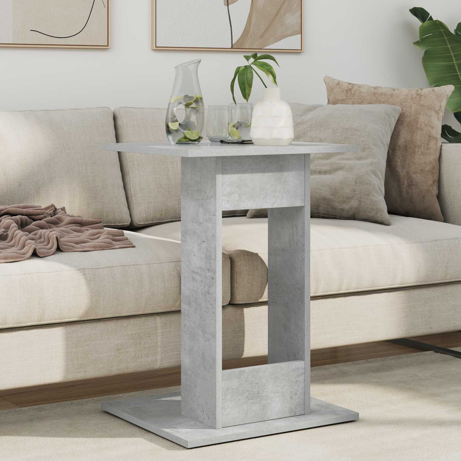 Tavolo laterale Grigio cemento 45 x 40 x 62,5 cm