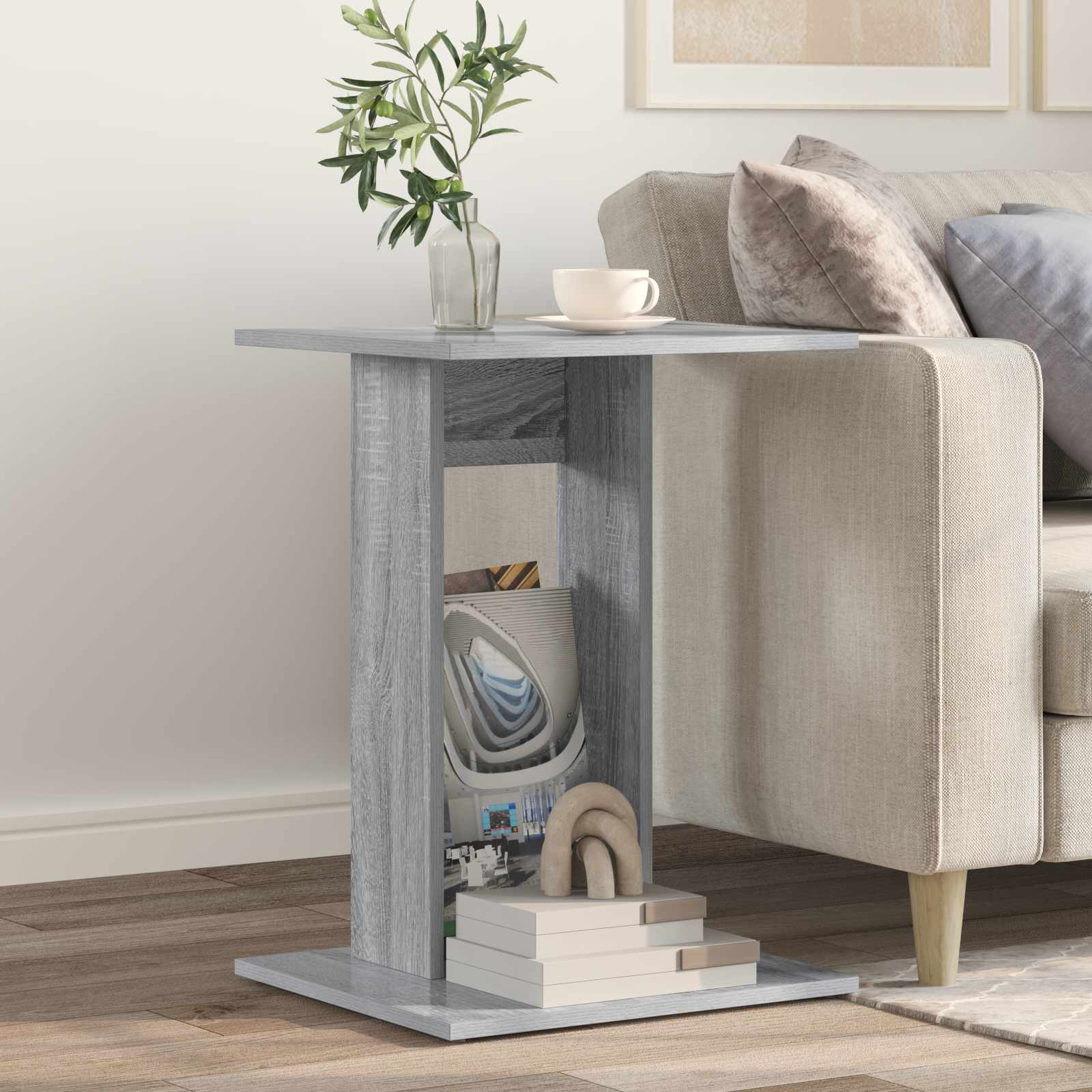 Tavolo laterale Grigio Sonoma 45 x 40 x 62,5 cm