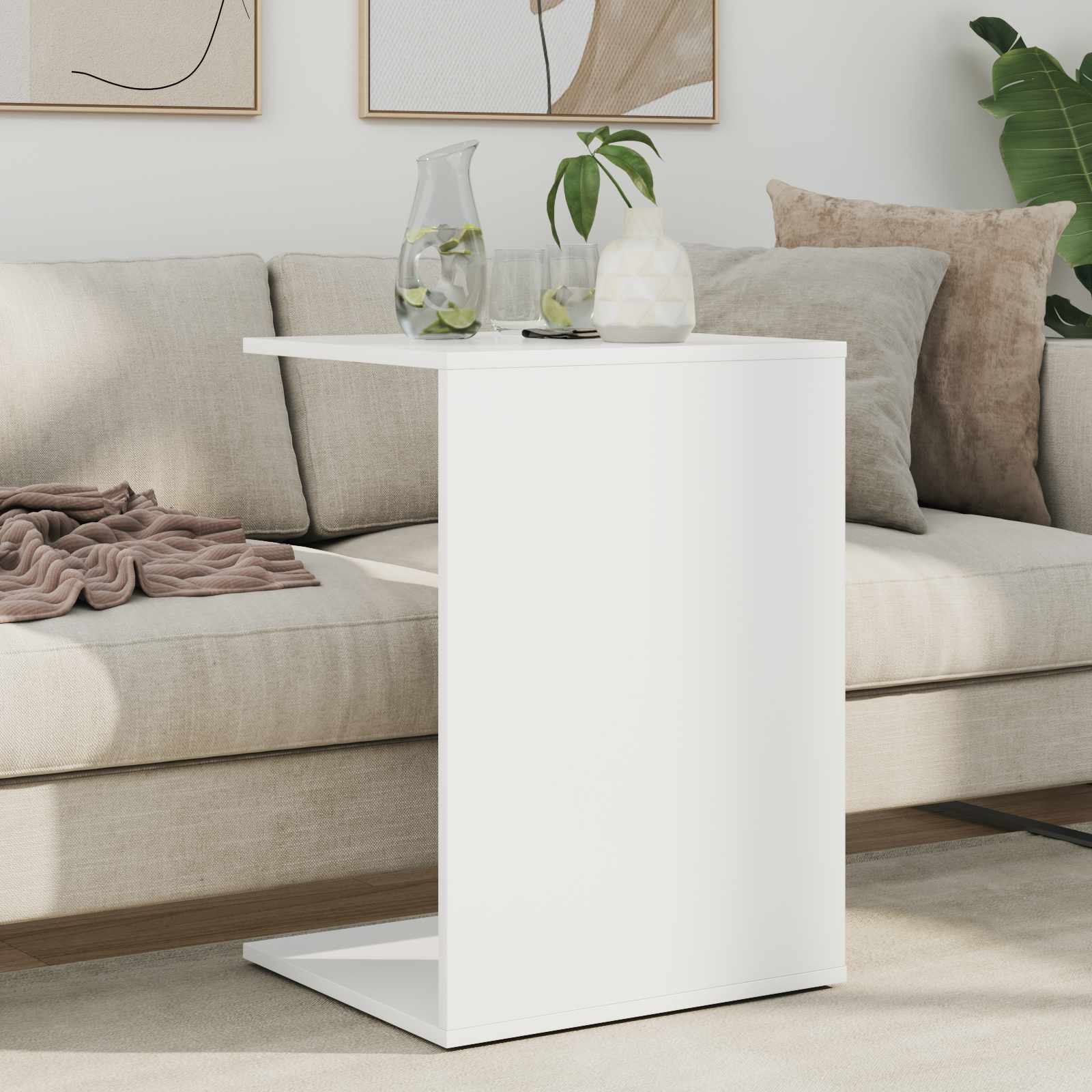Tavolo laterale Bianco 45 x 40 x 62,5 cm Legno multistrato