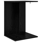 Tavolo laterale Rovere Nero 45 x 40 x 62,5 cm Legno multistrato