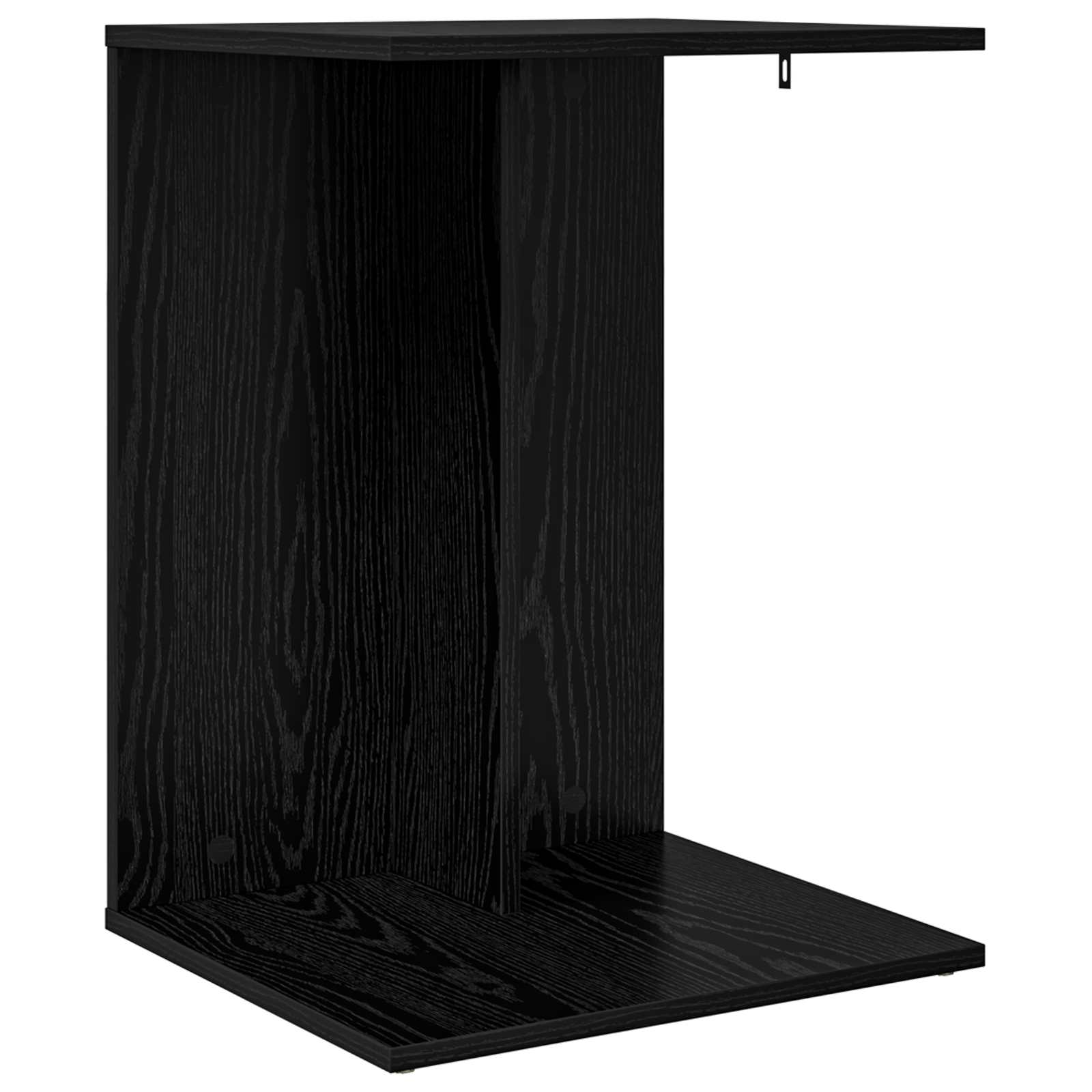 Tavolo laterale Rovere Nero 45 x 40 x 62,5 cm Legno multistrato