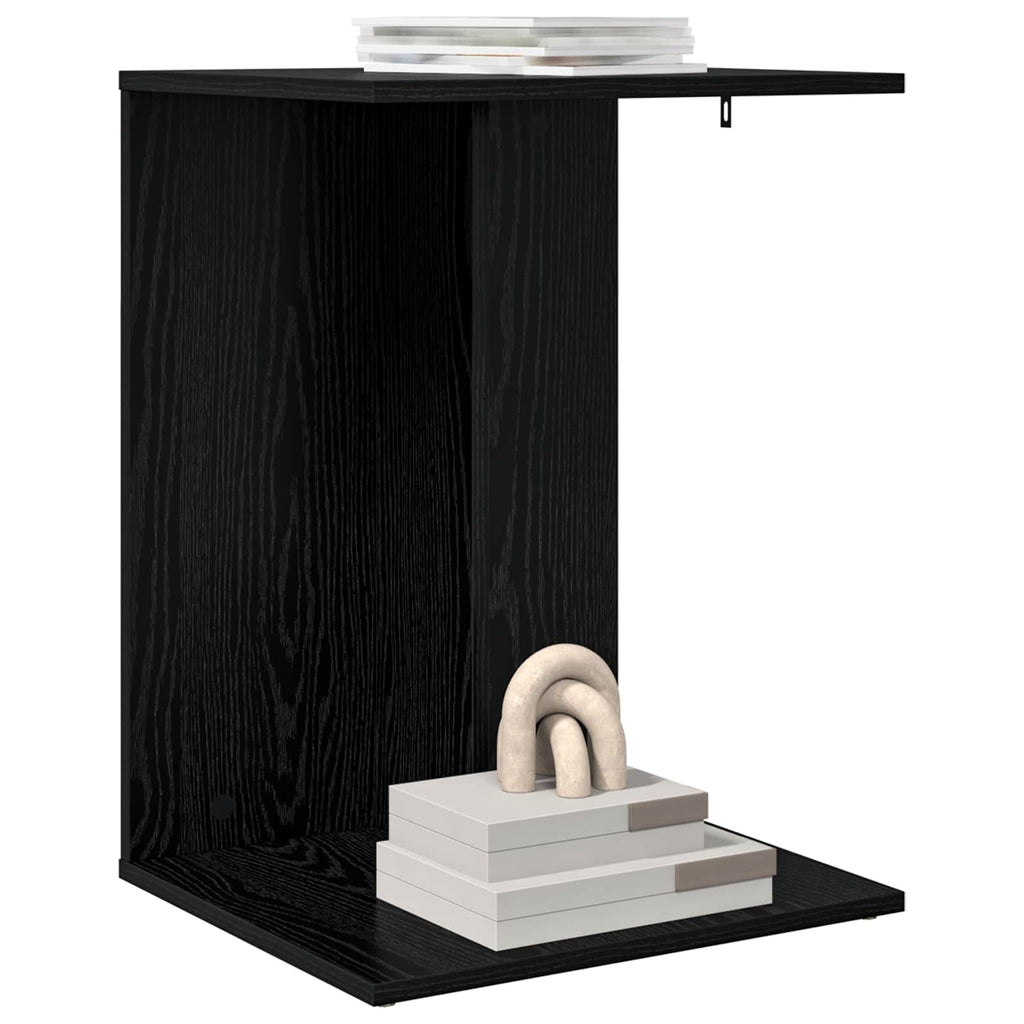 Tavolo laterale Rovere Nero 45 x 40 x 62,5 cm Legno multistrato