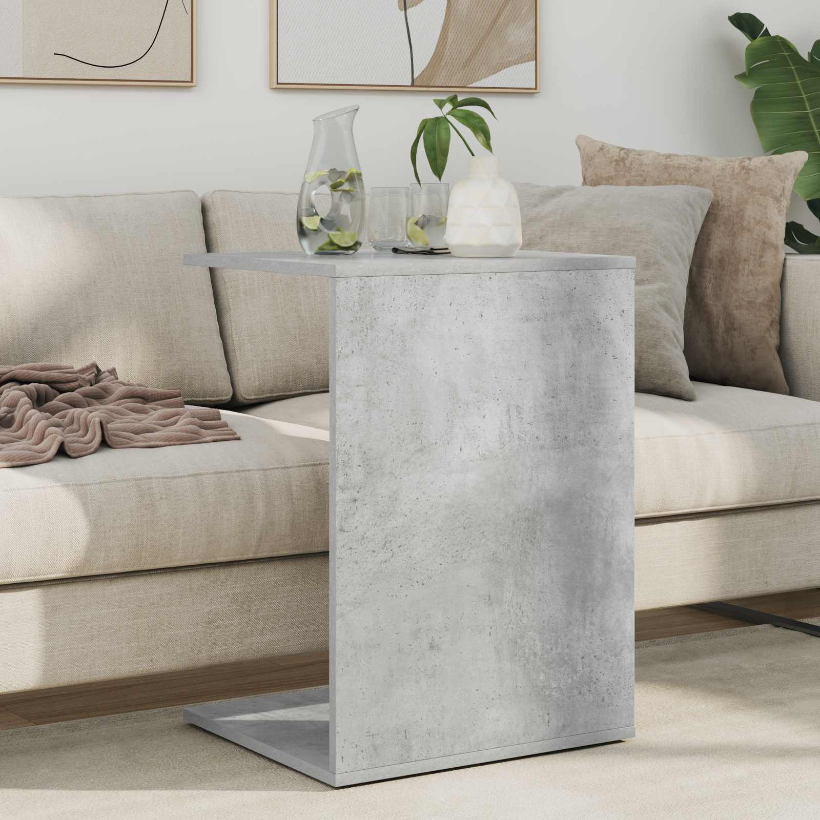 Tavolo laterale Grigio cemento 45 x 40 x 62,5 cm