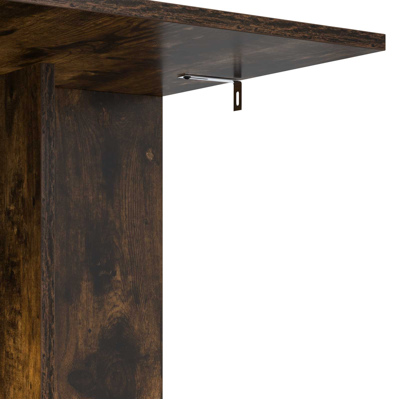 Tavolo laterale Rovere fumé 45 x 40 x 62,5 cm Legno multistrato