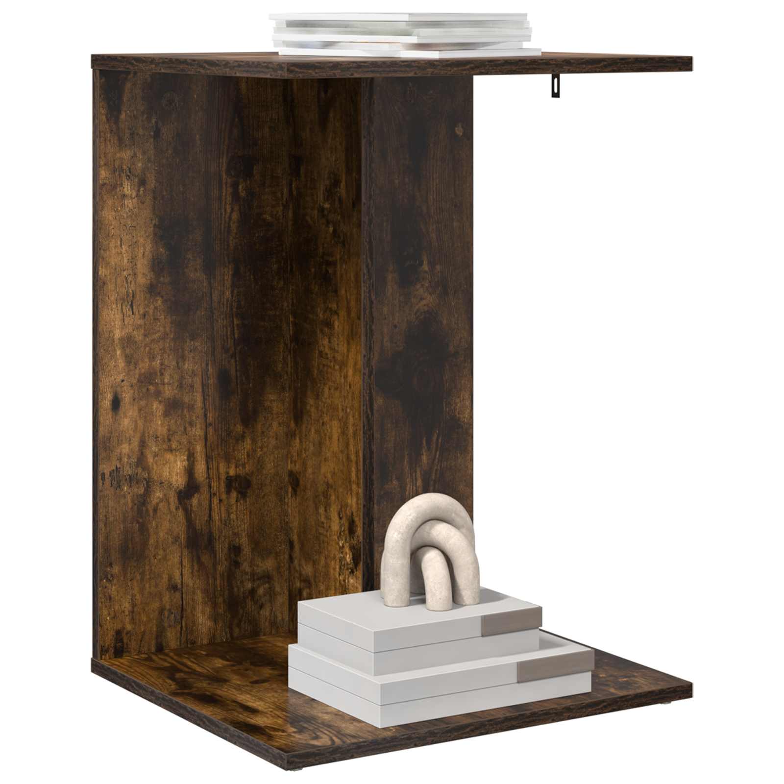 Tavolo laterale Rovere fumé 45 x 40 x 62,5 cm Legno multistrato