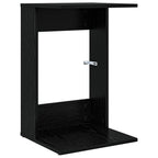 Tavolo laterale Rovere Nero 40 x 38 x 62,5 cm Legno multistrato