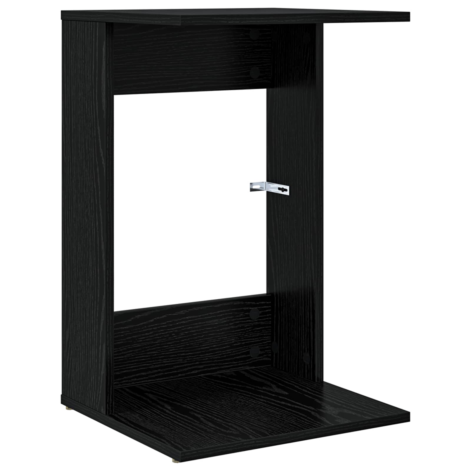Tavolo laterale Rovere Nero 40 x 38 x 62,5 cm Legno multistrato