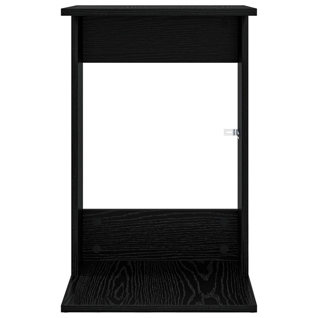 Tavolo laterale Rovere Nero 40 x 38 x 62,5 cm Legno multistrato