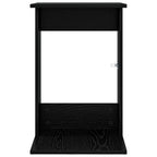 Tavolo laterale Rovere Nero 40 x 38 x 62,5 cm Legno multistrato