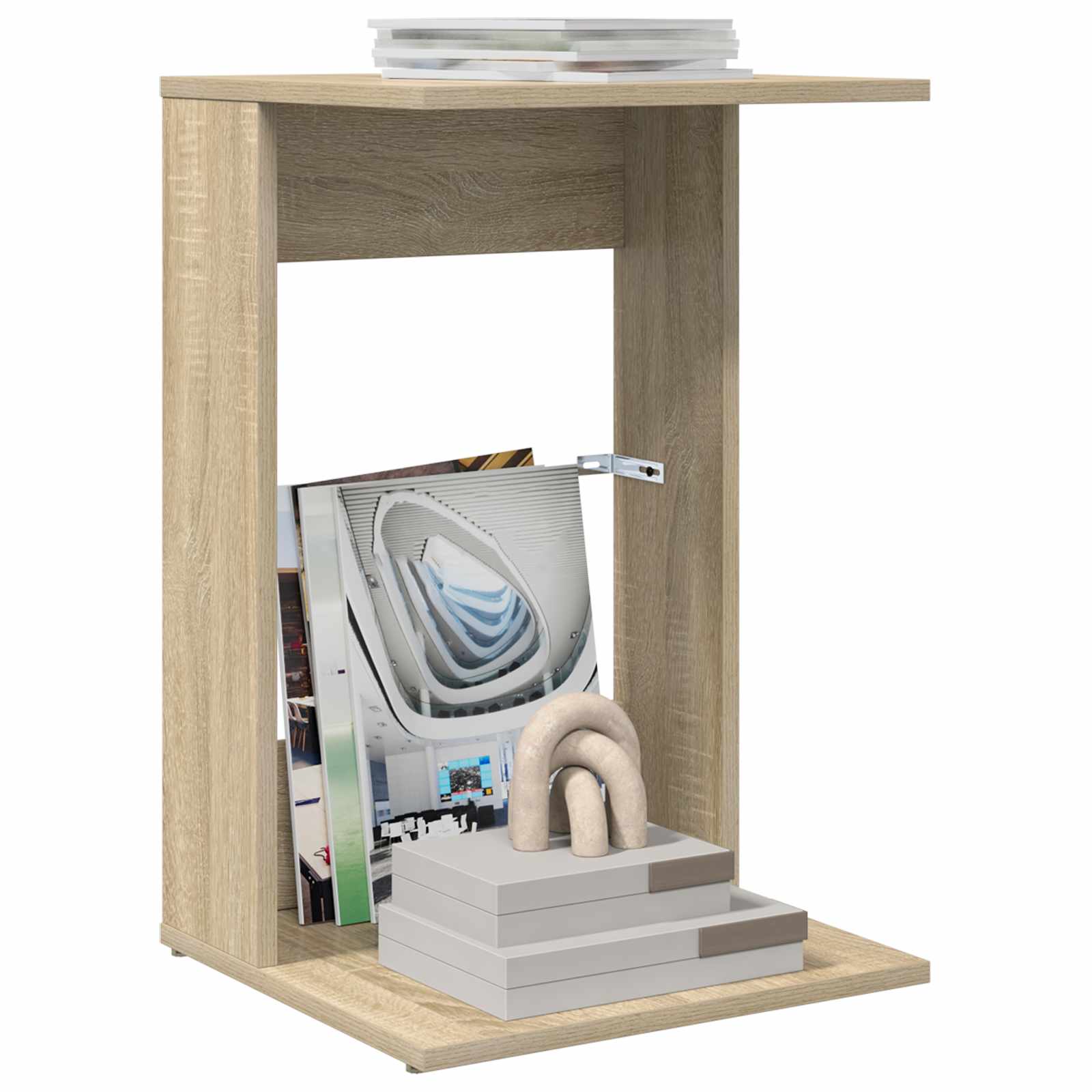 Tavolo laterale Rovere Sonoma 40 x 38 x 62,5 cm