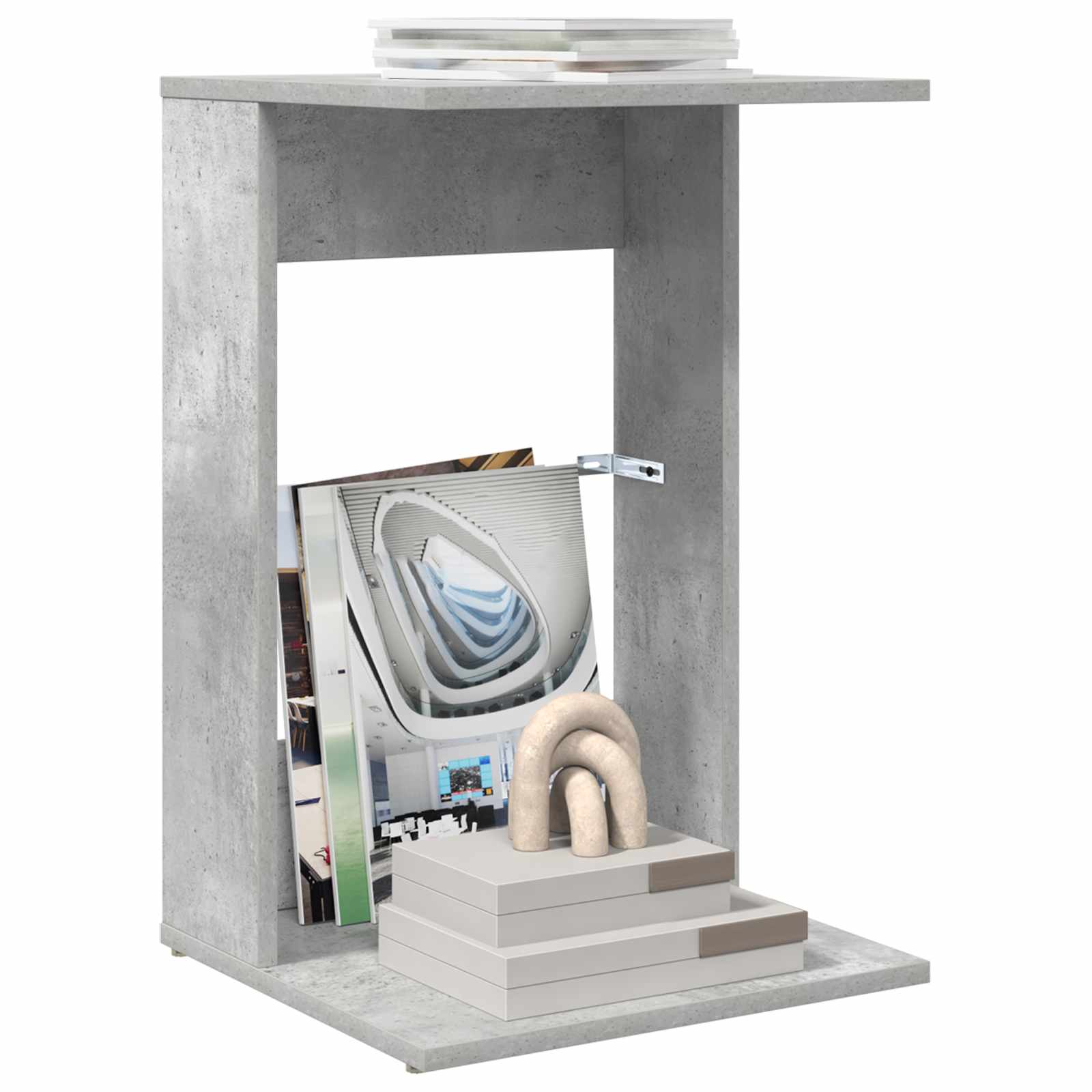 Tavolo laterale Grigio cemento 40 x 38 x 62,5 cm