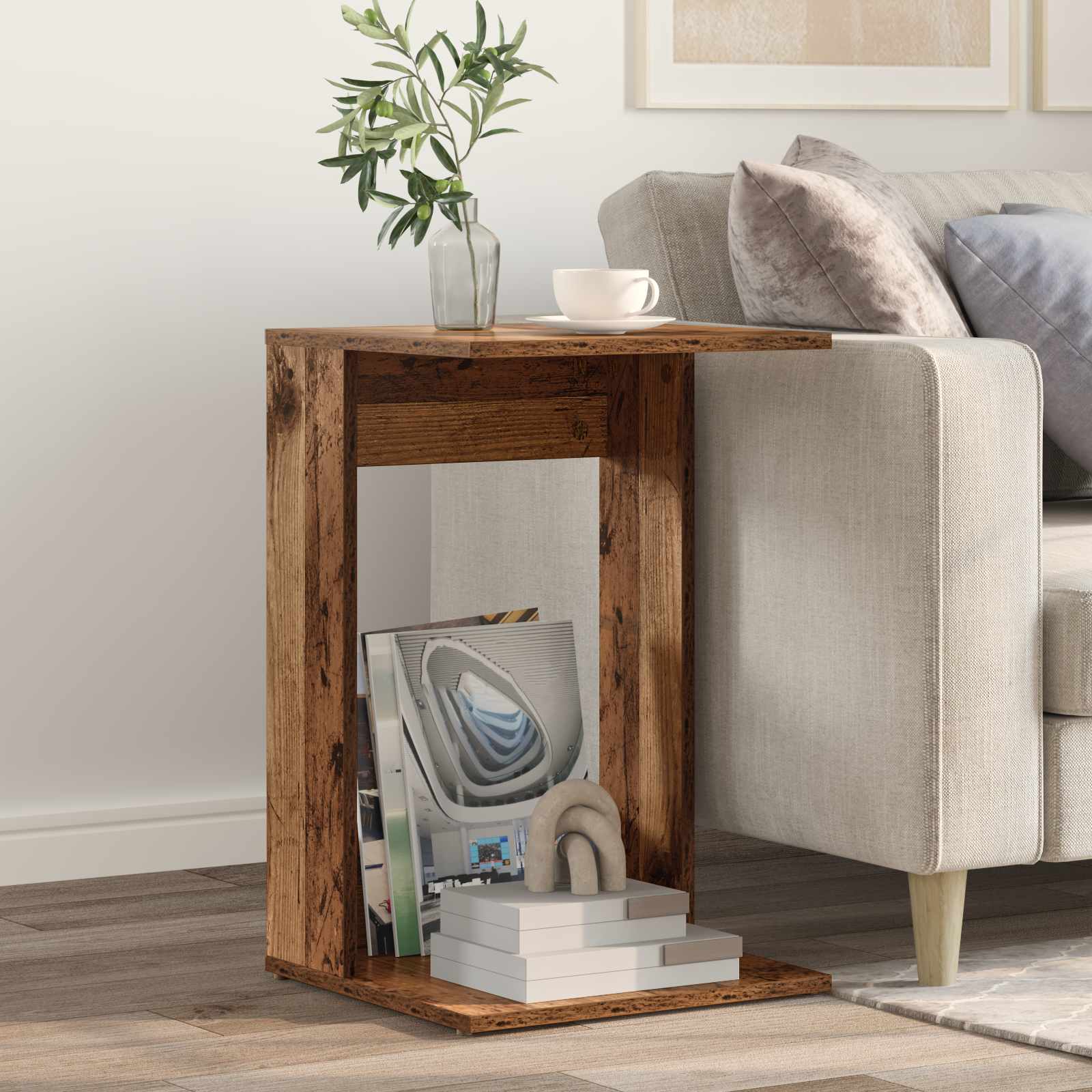 Tavolo laterale Legno vecchio 40 x 38 x 62,5 cm