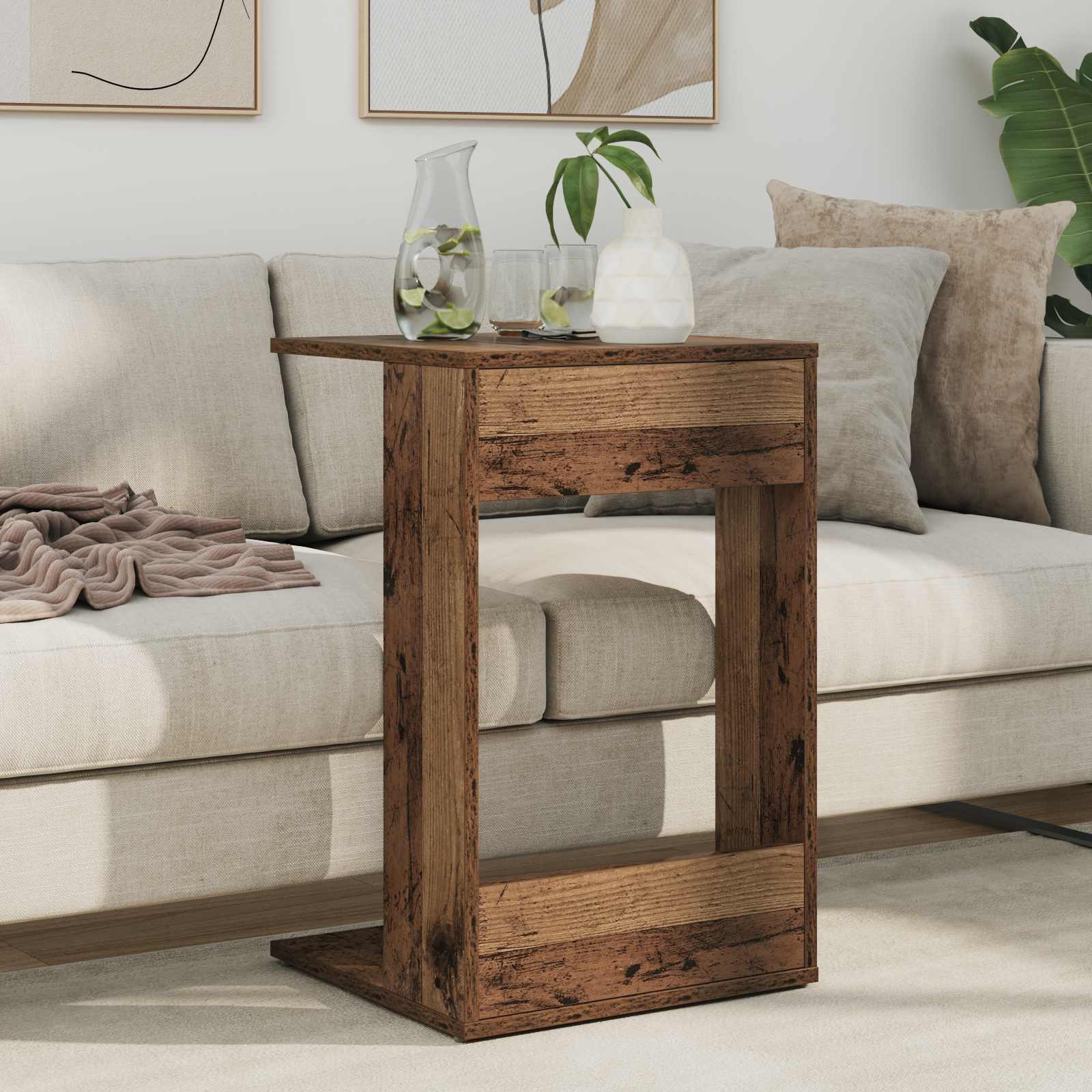 Tavolo laterale Legno vecchio 40 x 38 x 62,5 cm