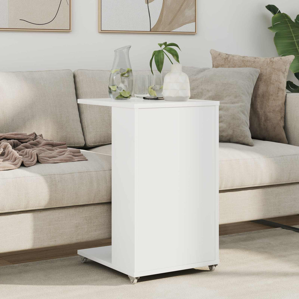 Tavolo laterale Bianco 40 x 35 x 60 cm Legno multistrato