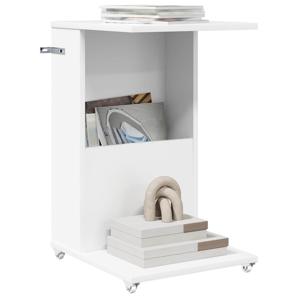Tavolo laterale Bianco 40 x 35 x 60 cm Legno multistrato