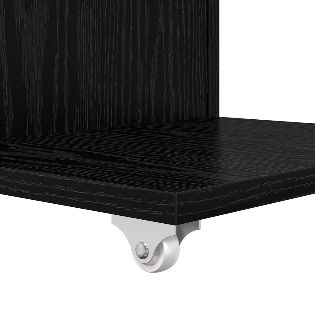 Tavolo laterale Rovere Nero 40 x 35 x 60 cm Legno multistrato